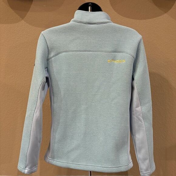 SPYDER - Girls Large Encore Full Zip Lt. Blue (Frost) Fleece Lined Jacket - Picture 2 of 16